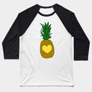 Pineapple Heart Baseball T-Shirt